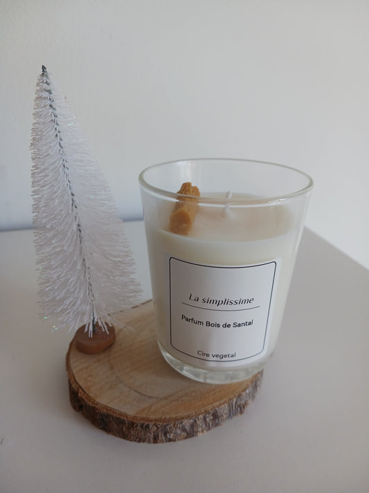 Bougie " La simplissime " Bois de santal