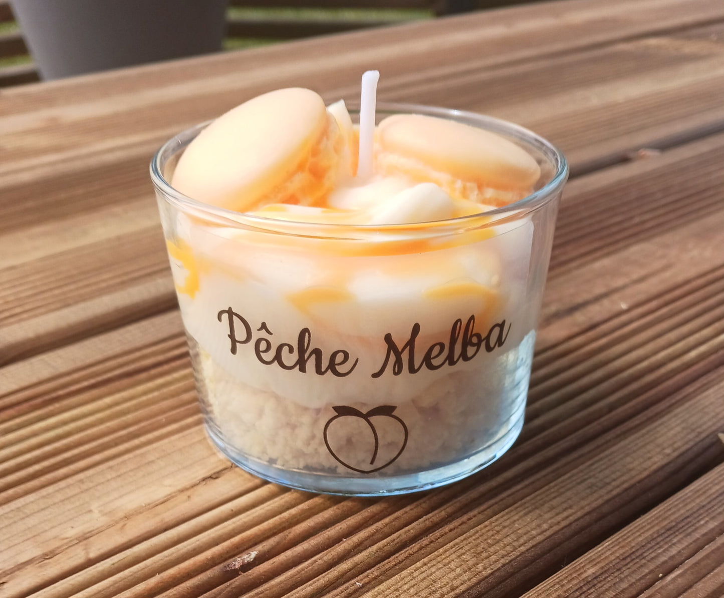 Bougie " Pêche Melba 🍑 senteur pêche
