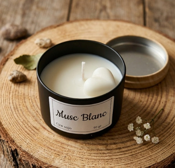 Bougie " Musc Blanc "